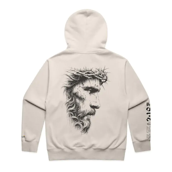 PETER 3:18 HEAVY ZIP HOOD - Image 1