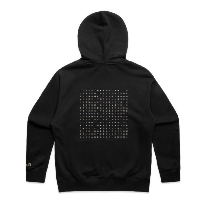 OUR FATHER PRAYER HEAVY ZIP HOOD - Image 3