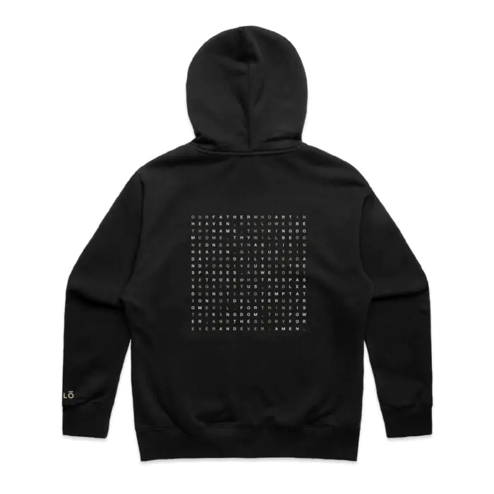 OUR FATHER PRAYER HEAVY ZIP HOOD - Image 3