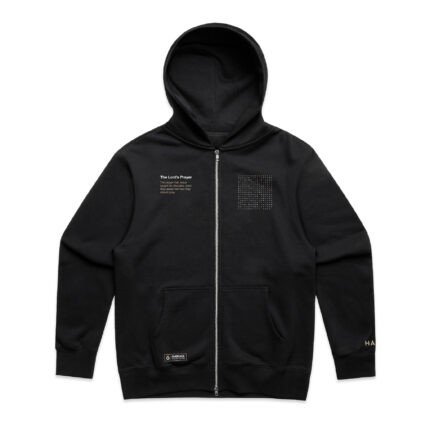OUR FATHER PRAYER HEAVY ZIP HOOD - Image 4