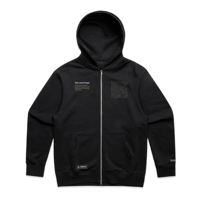 OUR FATHER PRAYER HEAVY ZIP HOOD - Image 4