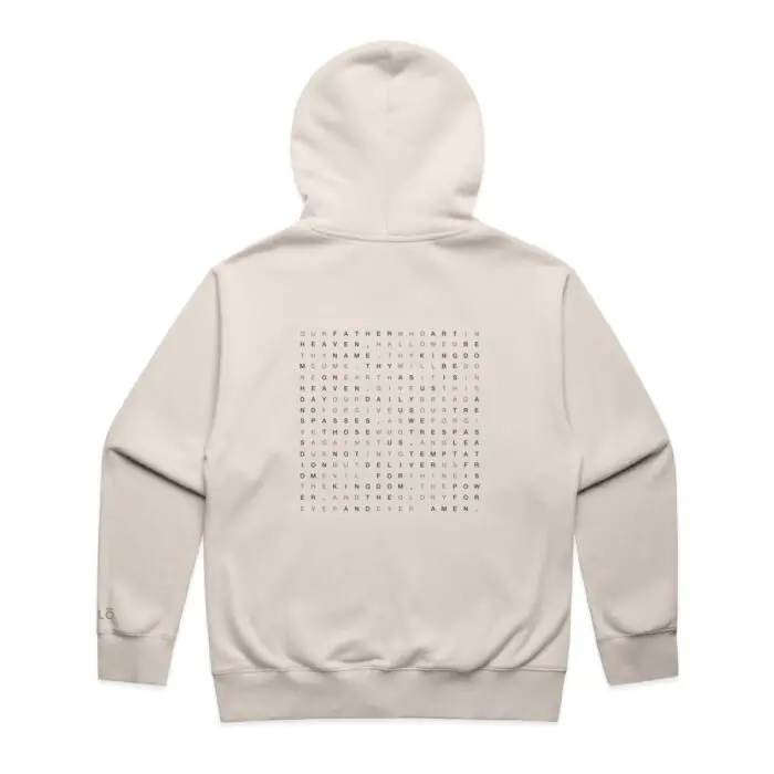 OUR FATHER PRAYER HEAVY ZIP HOOD - Image 1
