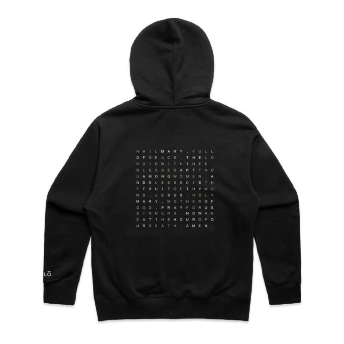 HAIL MARY PRAYER HEAVY ZIP HOOD - Image 1