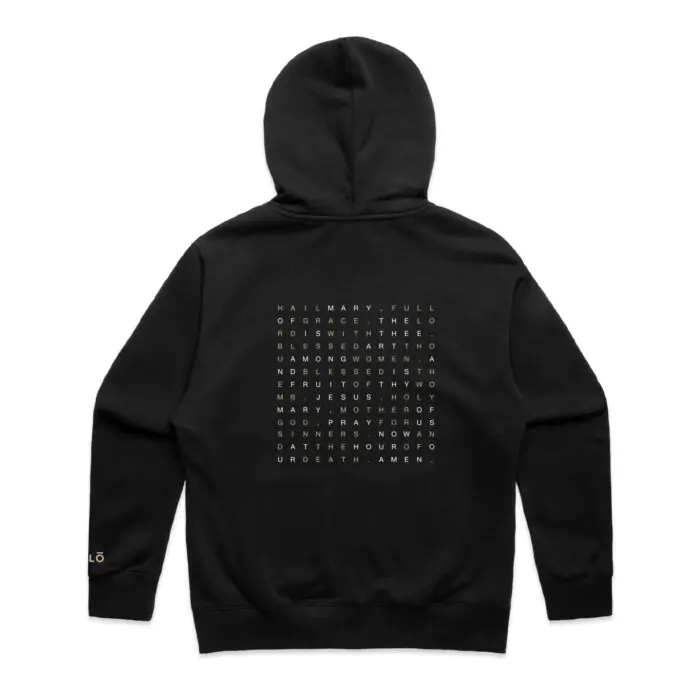 HAIL MARY PRAYER HEAVY ZIP HOOD - Image 1