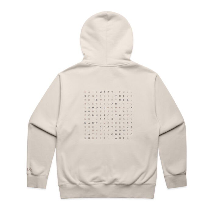 HAIL MARY PRAYER HEAVY ZIP HOOD - Image 3