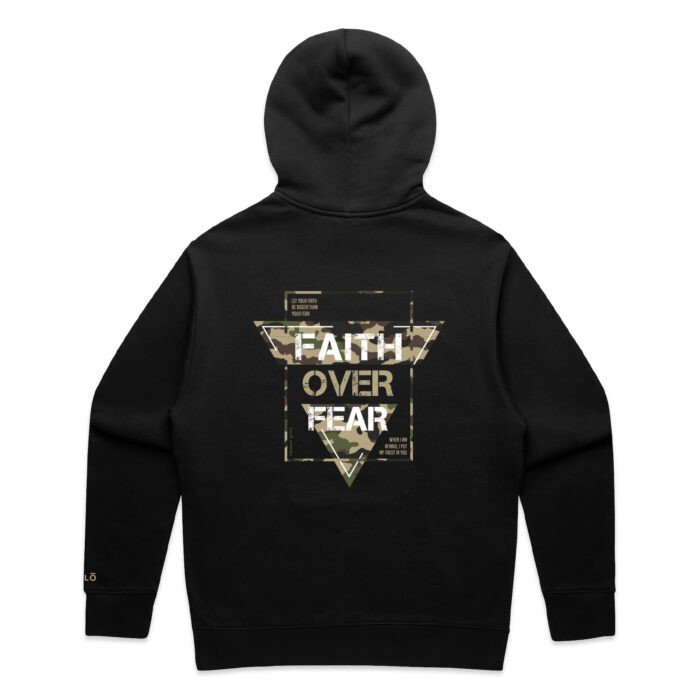 WO’s FAITH OVER FEAR ZIP HOOD - Image 2
