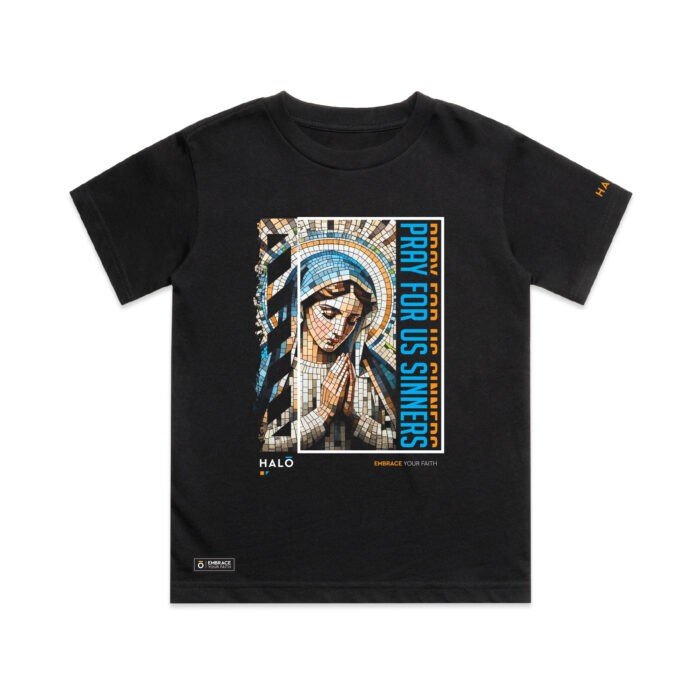 YOUTH PRAY FOR US SINNERS TEE - Image 1