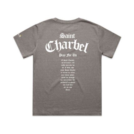 YOUTH ST CHARBEL PRAY FOR US (FADED) TEE - Image 4