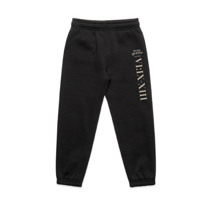 YOUTH THE LORD’s PRAYER TRACK PANTS - Image 1