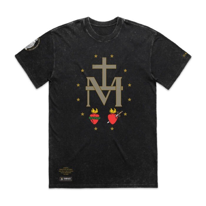 MIRACULOUS MEDAL SYMBOL (STONE WASH) TEE - Image 2
