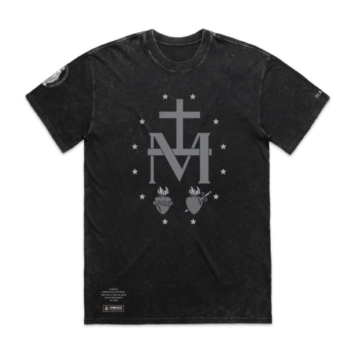 MIRACULOUS MEDAL SYMBOL (STONE WASH) TEE - Image 4