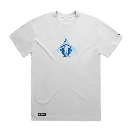 HM125 White Faded Tee Front