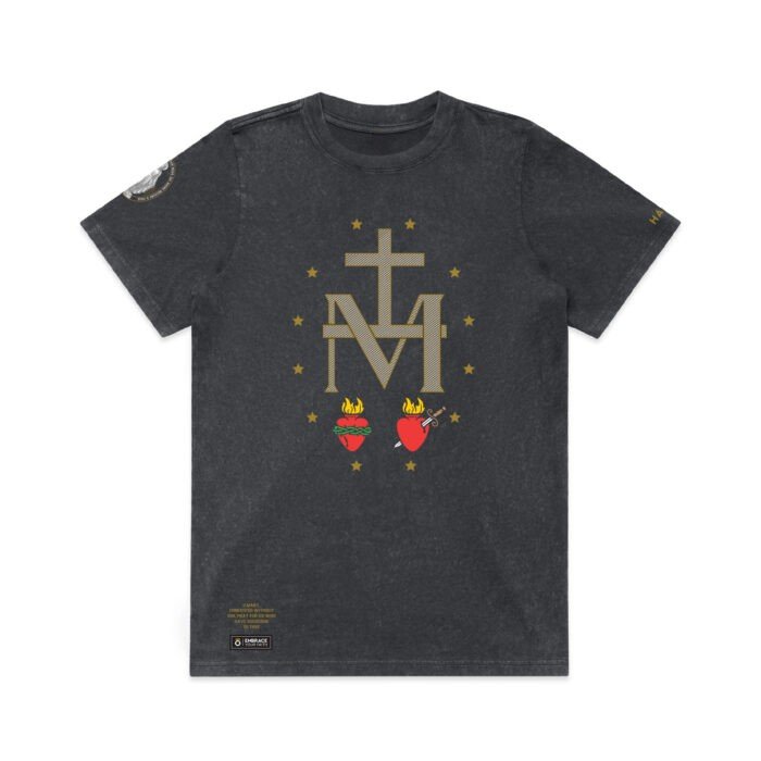 WO’s MIRACULOUS MEDAL SYMBOL (STONE WASH) TEE - Image 2