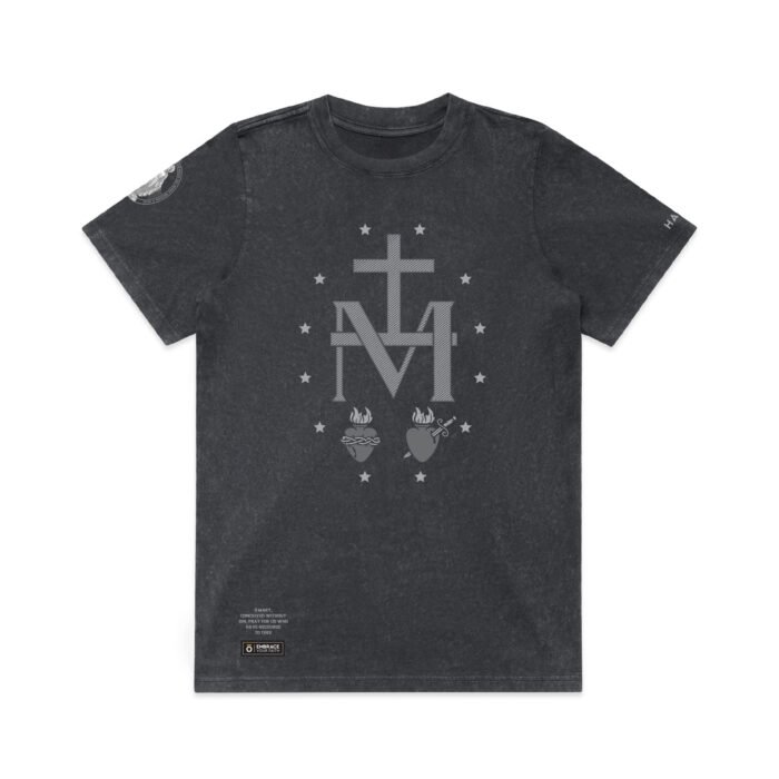 WO’s MIRACULOUS MEDAL SYMBOL (STONE WASH) TEE - Image 4