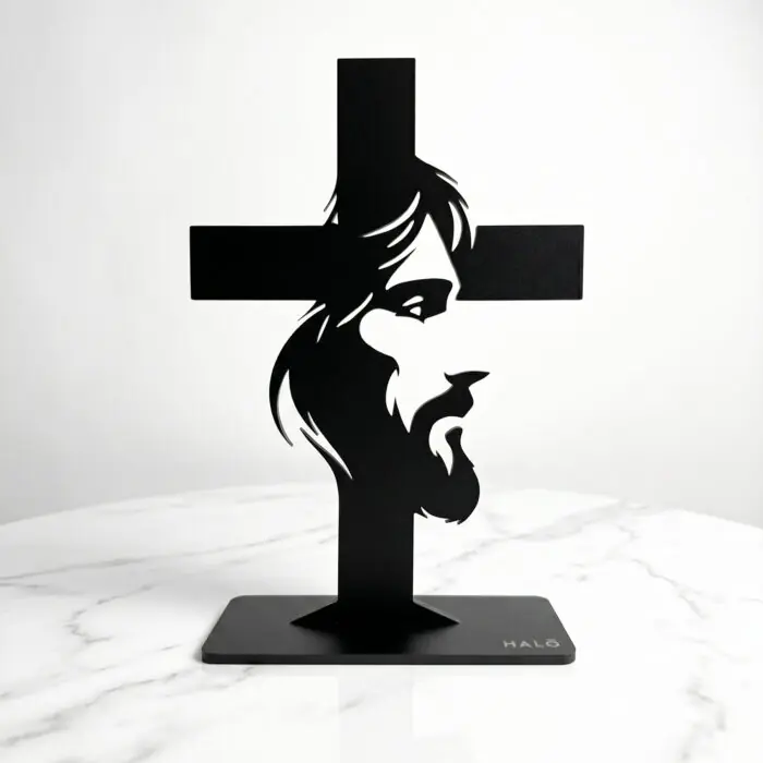 JESUS FACE AND CROSS ACRYLIC STAND - Image 2