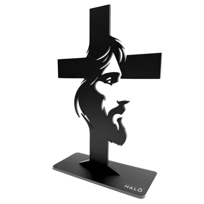 JESUS FACE AND CROSS ACRYLIC STAND - Image 1