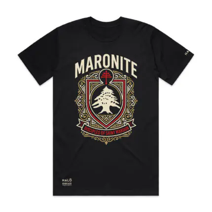 HM126 Black Tee Front1