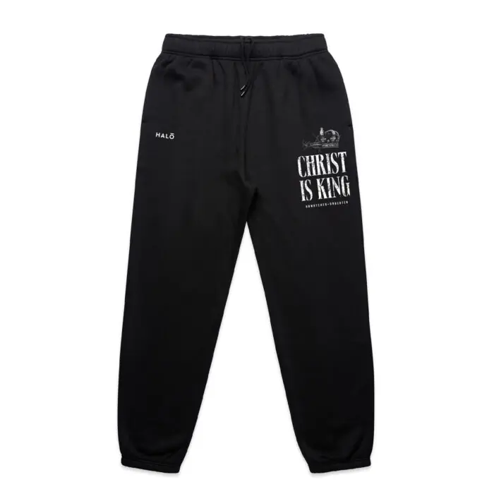 CHRIST IS KING: UNMATCHED & UNBEATEN TRACK PANTS - Image 1