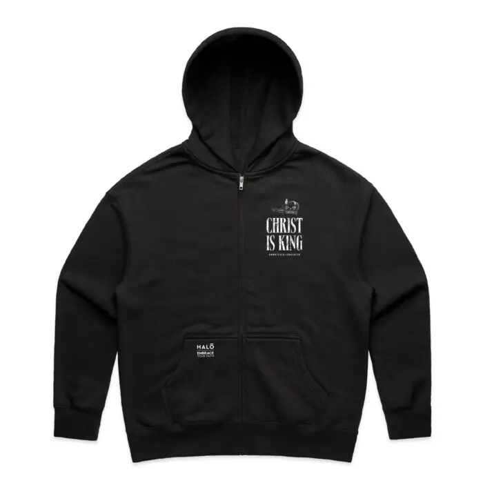 WO's CHRIST IS KING: UNMATCHED & UNBEATEN ZIP HOOD - Image 2